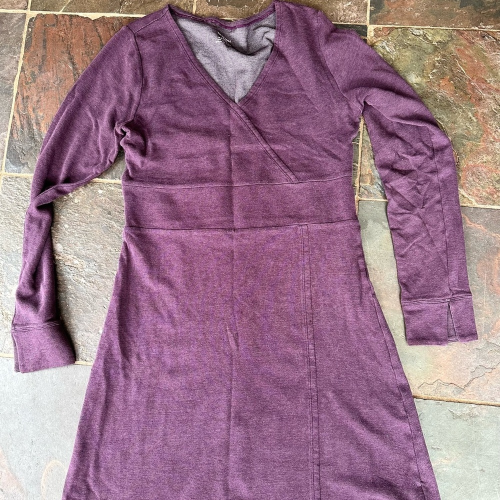 Horny Toad Purple Long Sleeve Jersey Dress-M